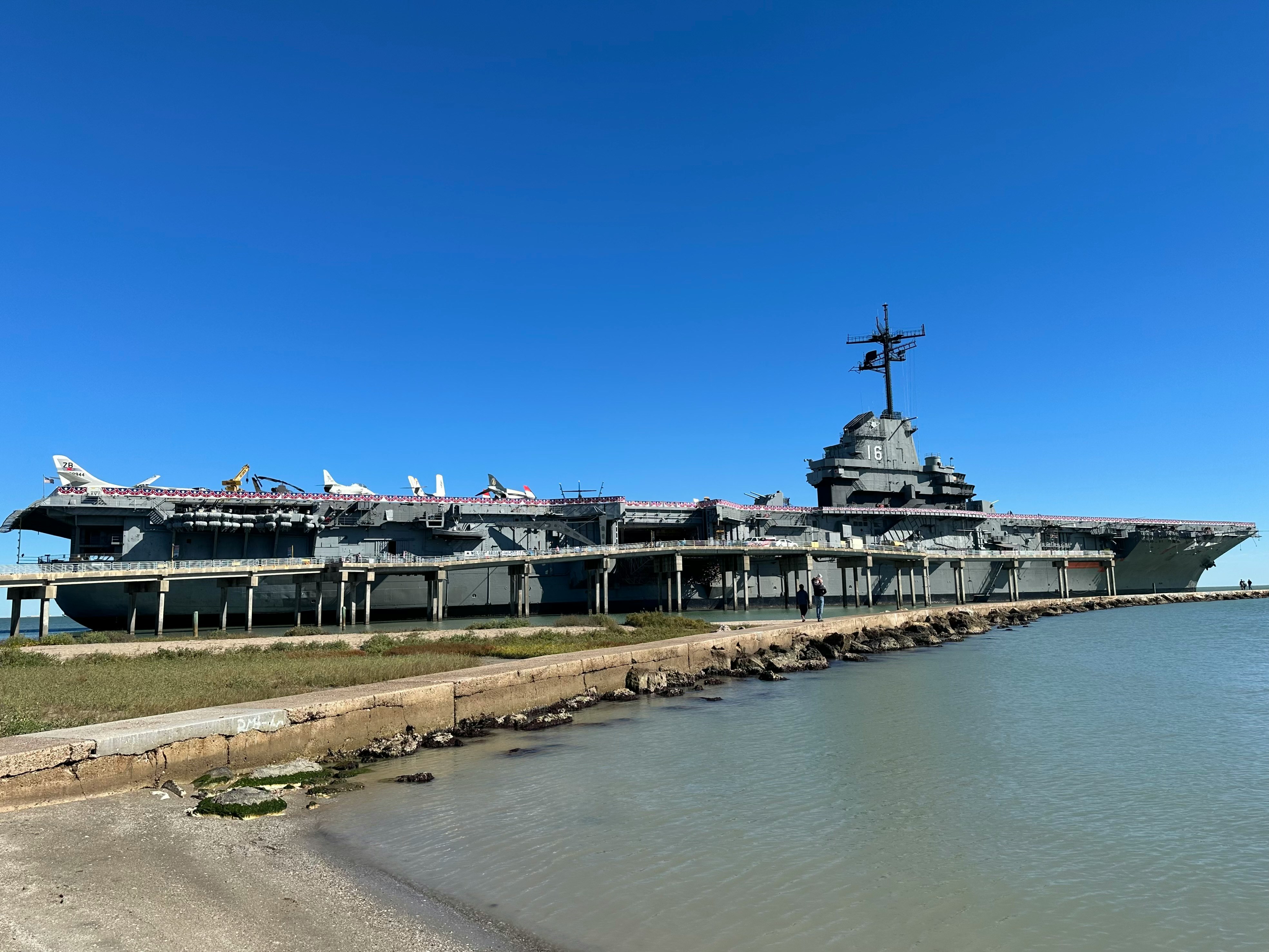 Carrier at dock